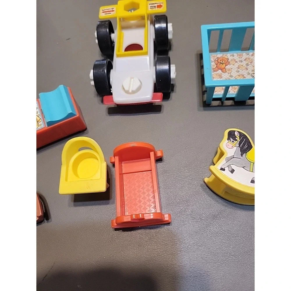 Fisher-Price Little People Vtg replacement Baby items etc...